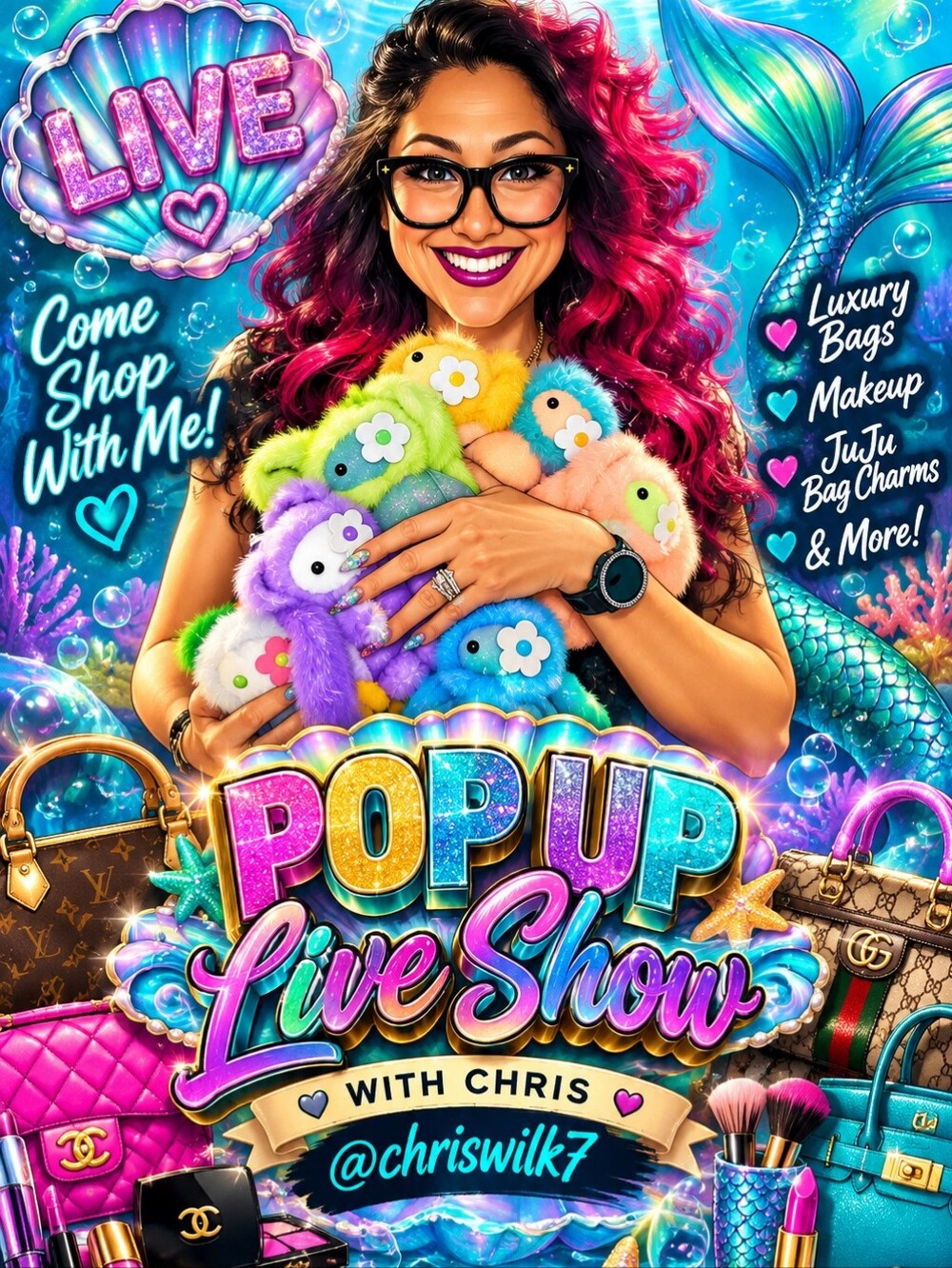 Live Show Flyer 💜🧜🏻♀️💚🦄